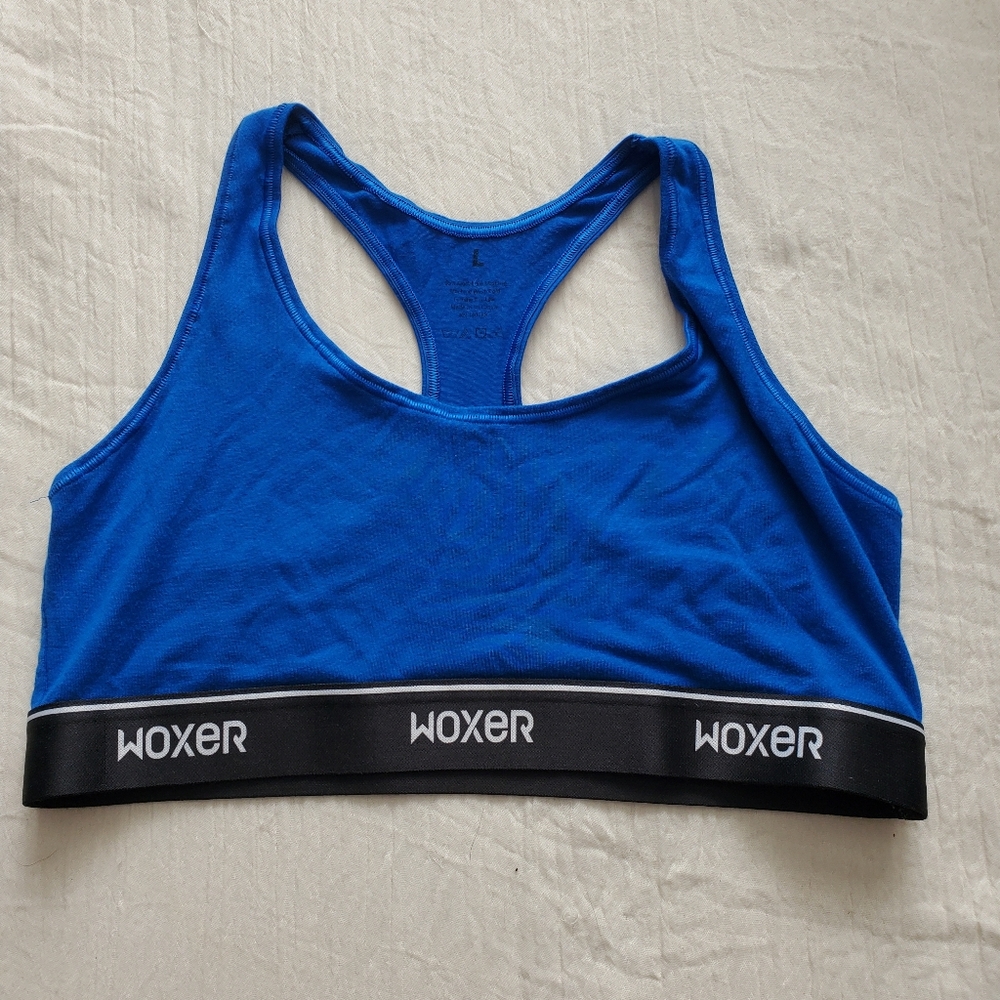 Woxer Blue Sports Bra Size L